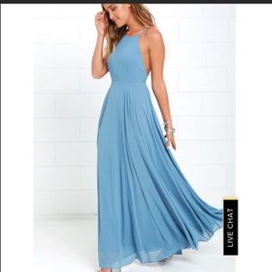 Lulu’s mythical kind of love, slate blue, maxi